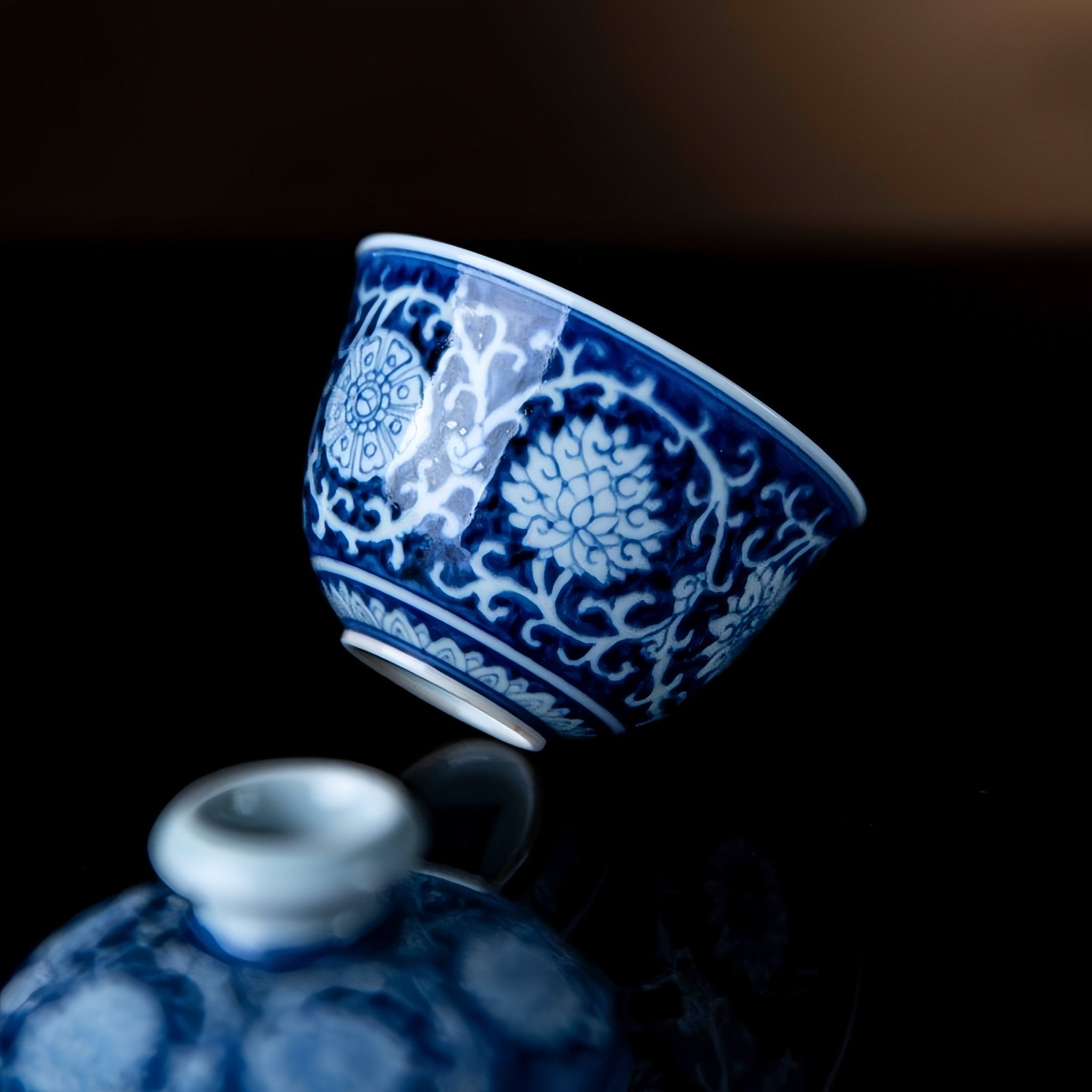 Mu Dan 100cc - Jing De Zhen Porcelain Gaiwan - zycs_China