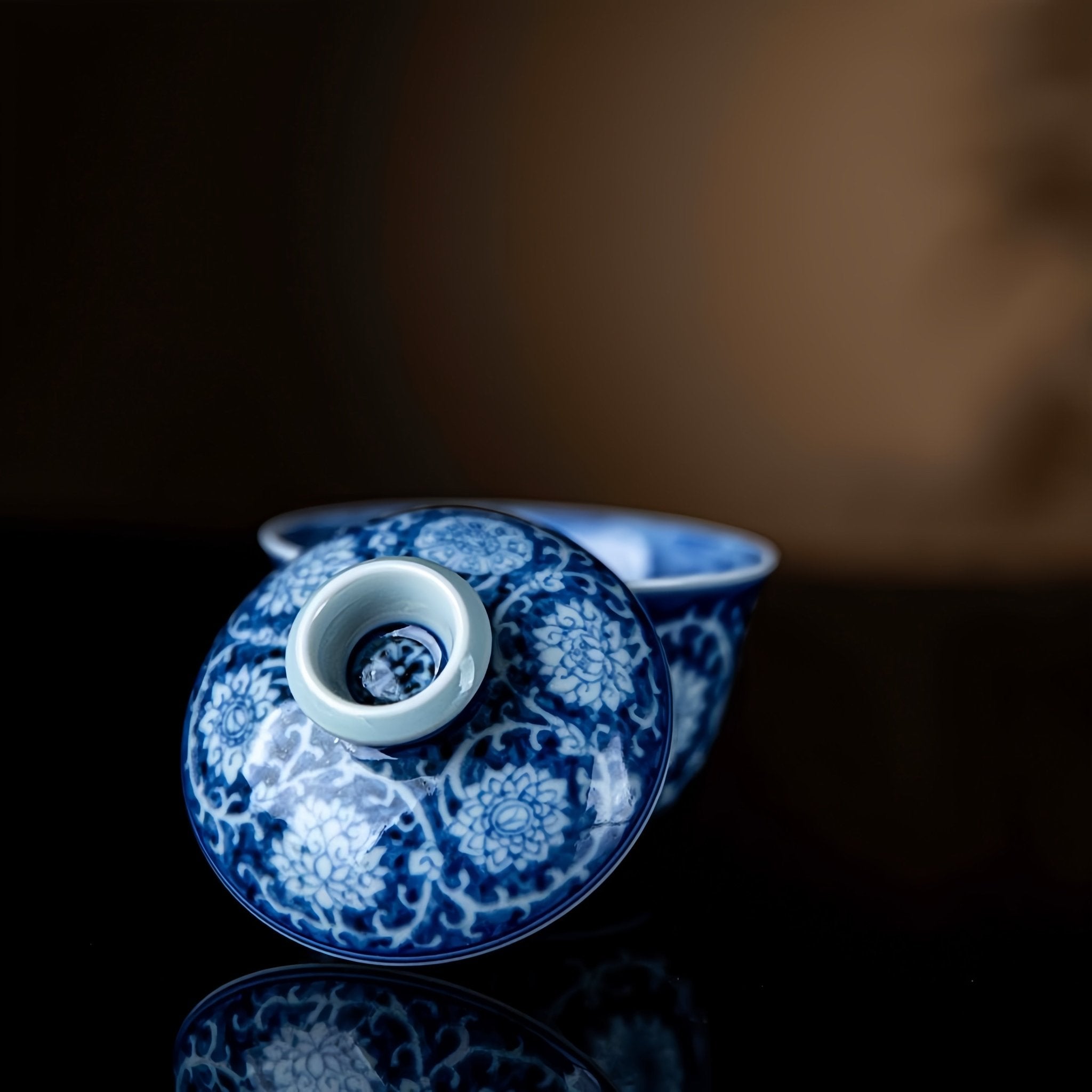 Mu Dan 100cc - Jing De Zhen Porcelain Gaiwan - zycs_China