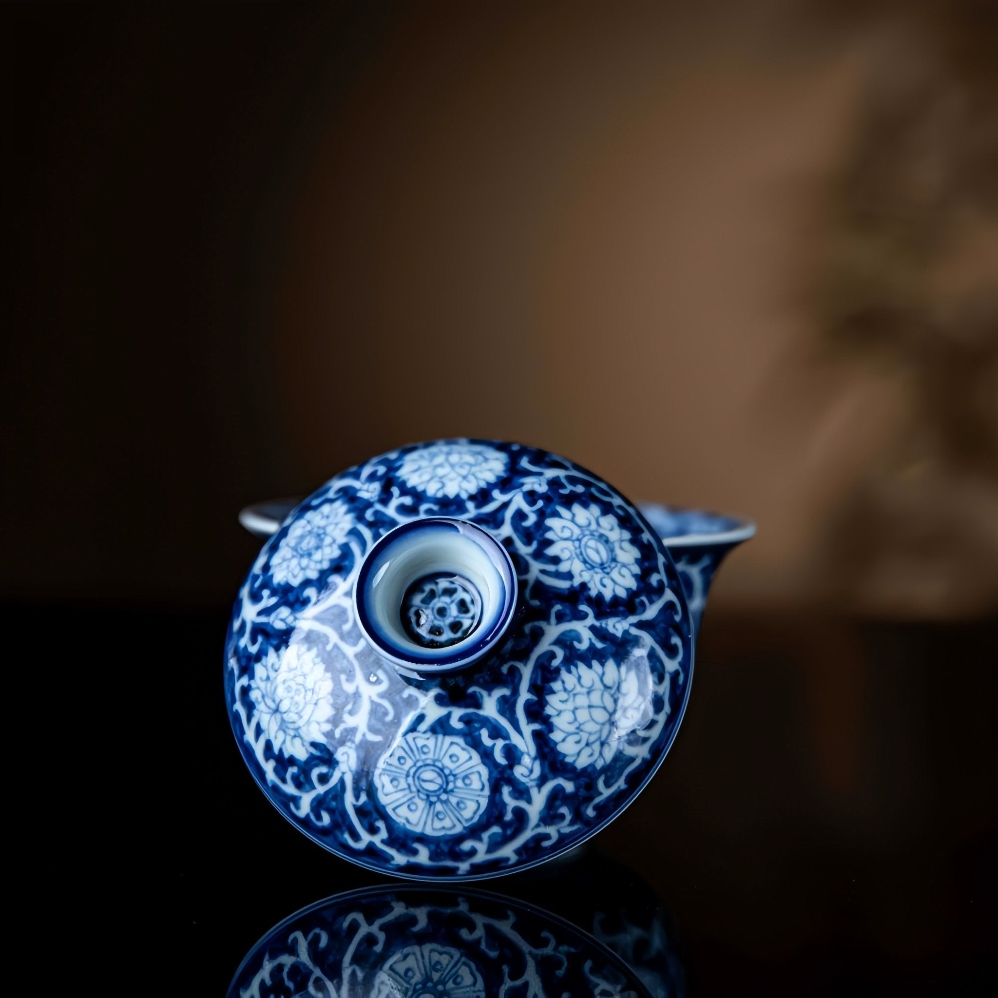 Mu Dan 100cc - Jing De Zhen Porcelain Gaiwan - zycs_China