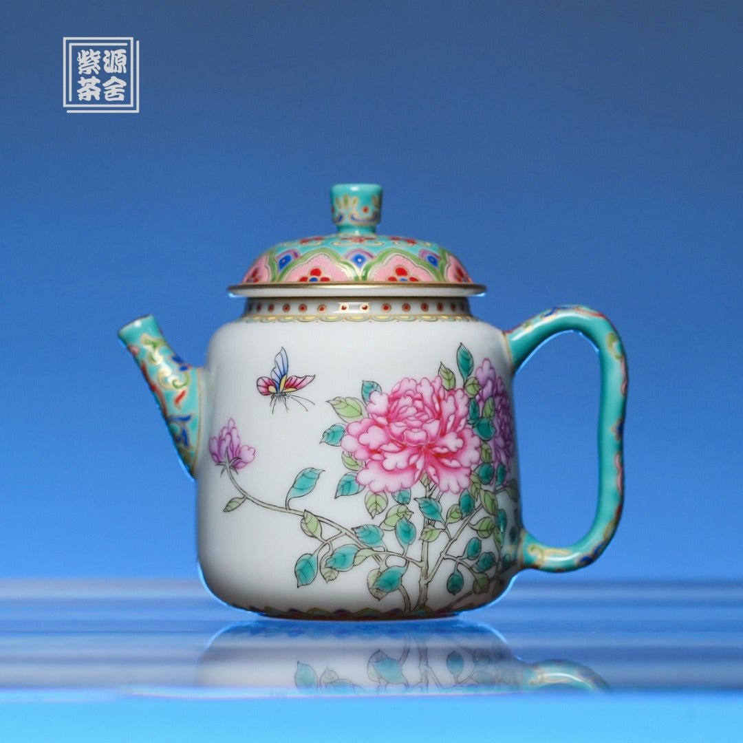 Mu Dan 110cc - Jing De Zhen Porcelain Teapot - zycs_China