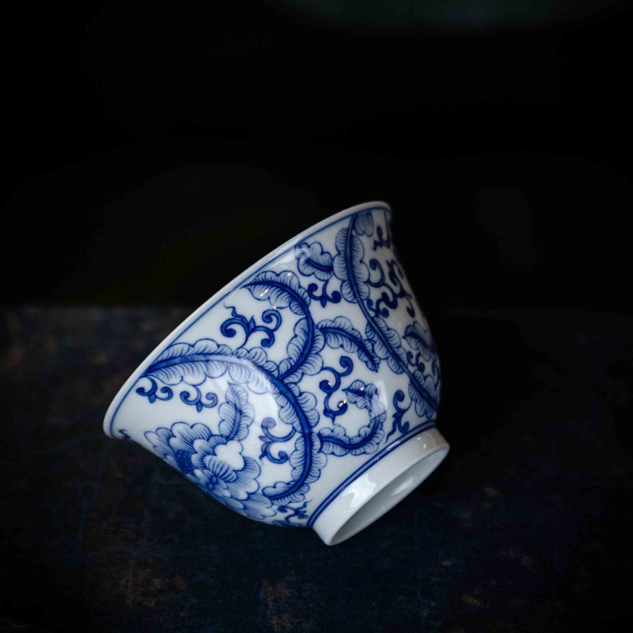 Mu Dan 120cc - Jing De Zhen Porcelain Gaiwan - zycs_China