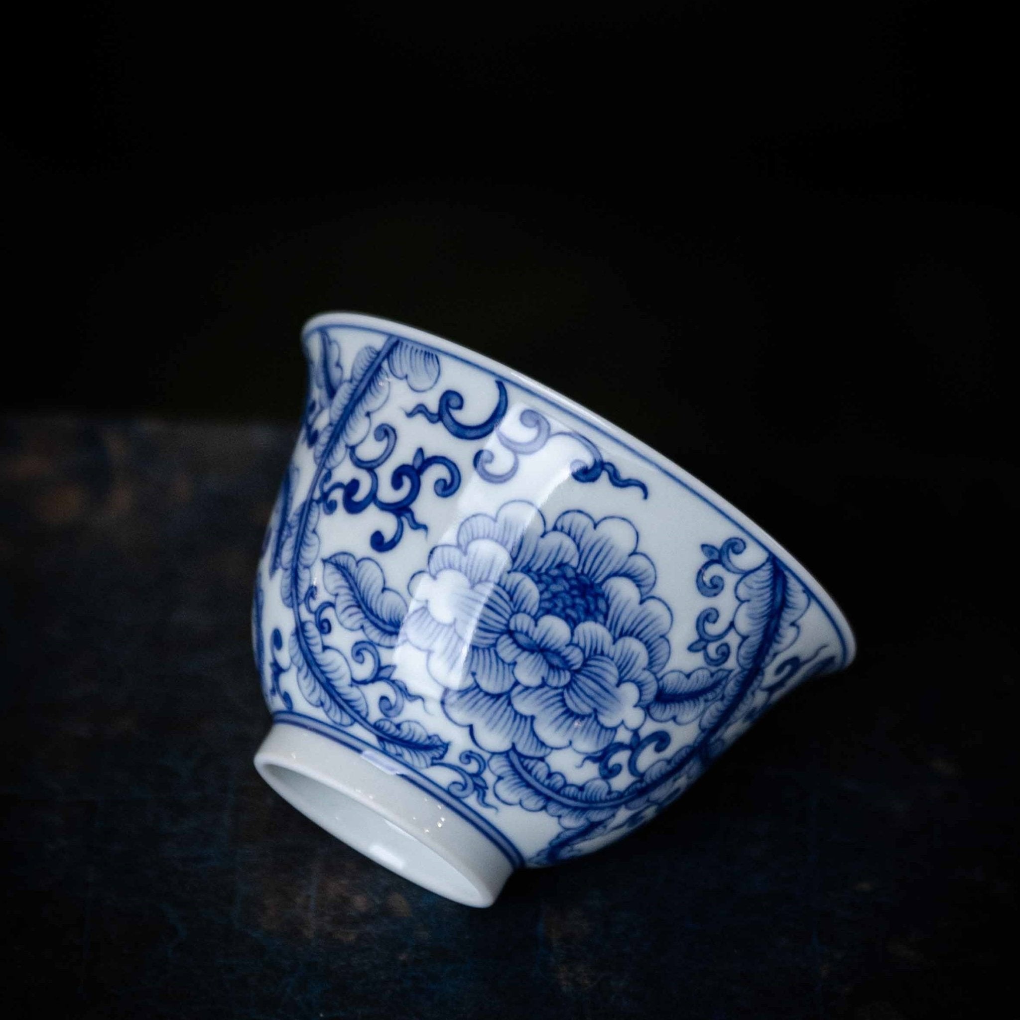 Mu Dan 120cc - Jing De Zhen Porcelain Gaiwan - zycs_China