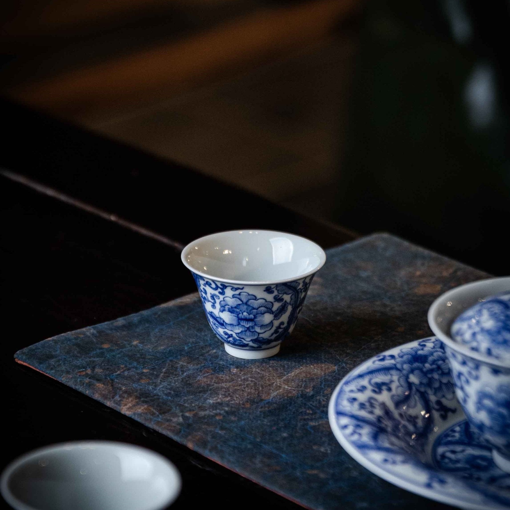Mu Dan 120cc - Jing De Zhen Porcelain Gaiwan - zycs_China