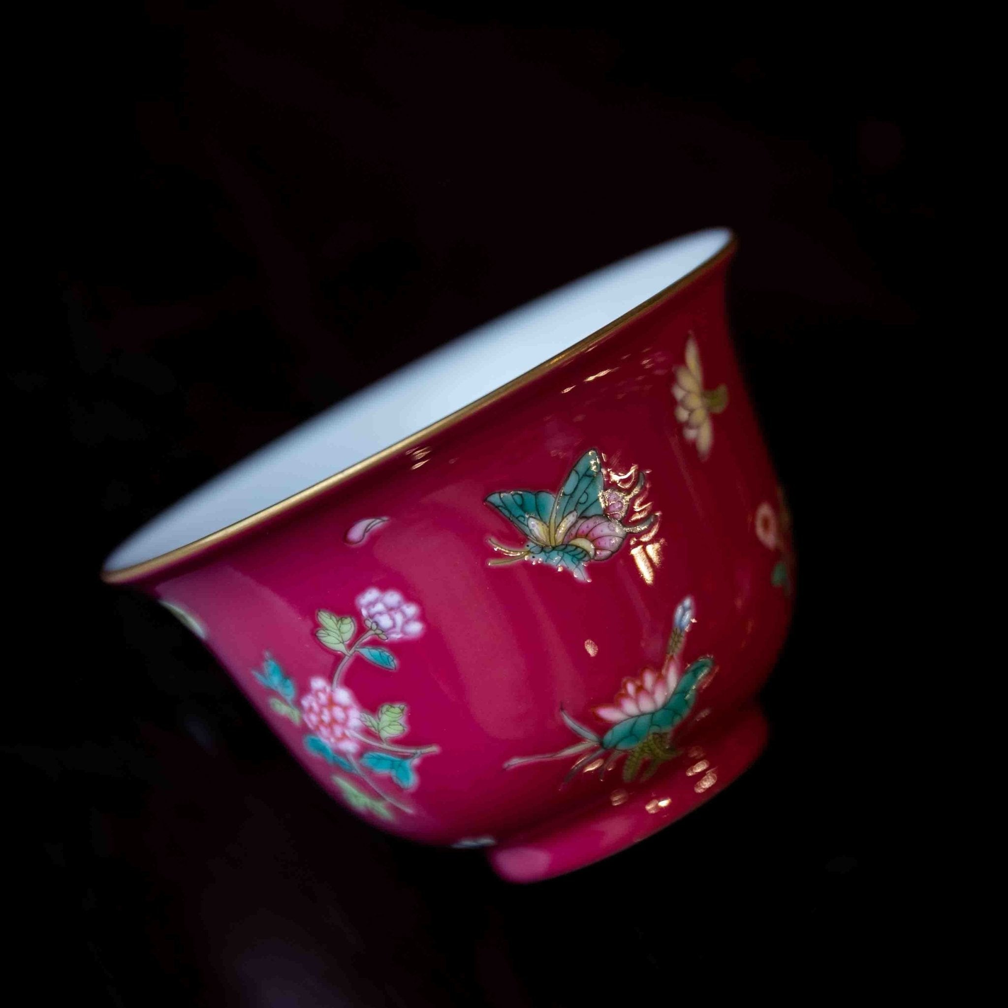 Mu Dan 170cc - Jing De Zhen Porcelain Gaiwan - zycs_China
