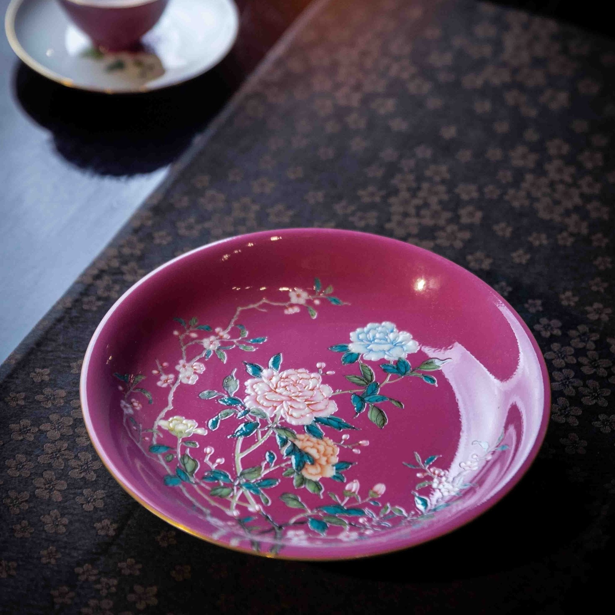 Mu Dan 170cc - Jing De Zhen Porcelain Gaiwan - zycs_China