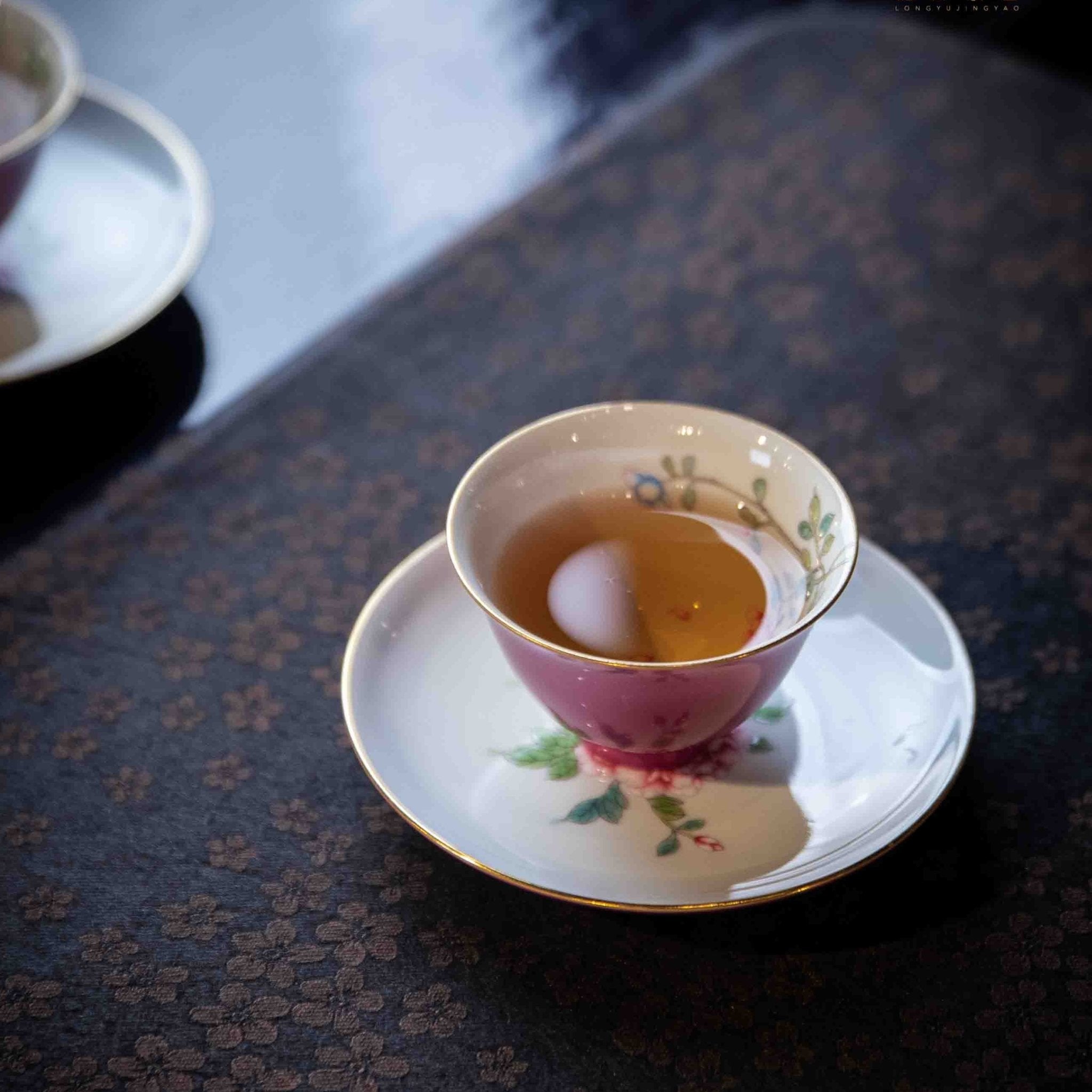 Mu Dan 170cc - Jing De Zhen Porcelain Gaiwan - zycs_China