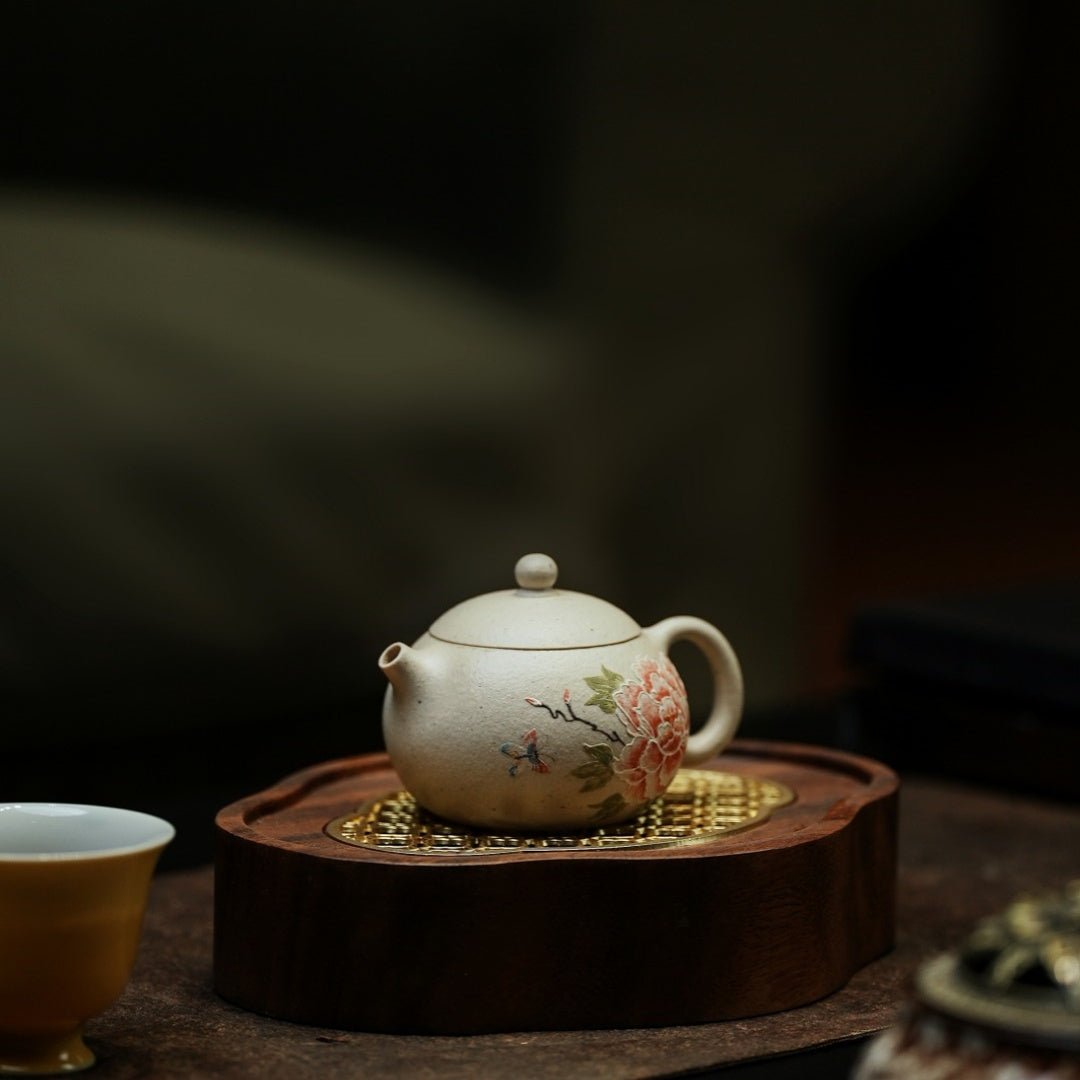 Mu Dan Xi Shi 120cc - Yixing Handmade Teapot - zycs_China