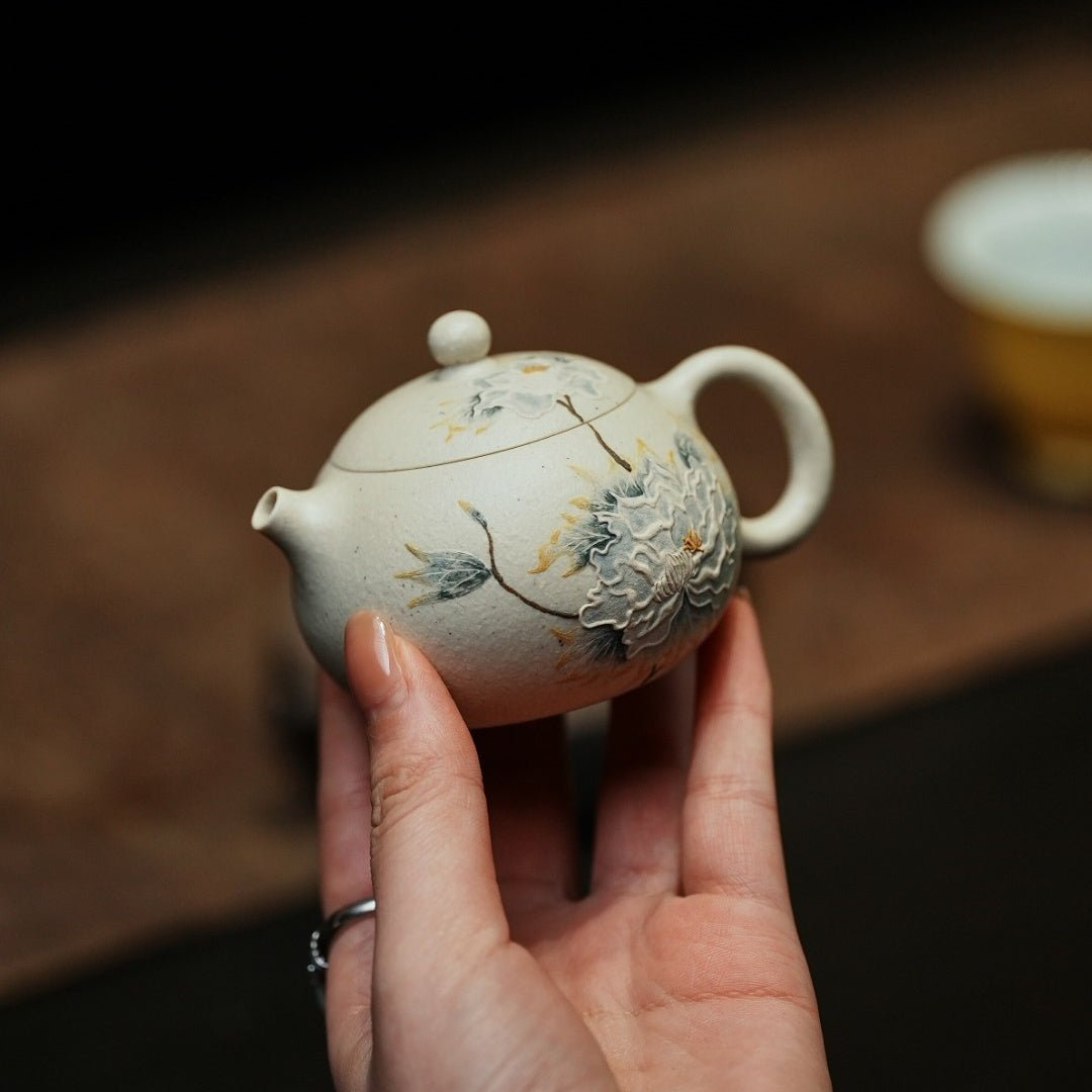 Mu Dan Xi Shi 120cc - Yixing Handmade Teapot - zycs_China