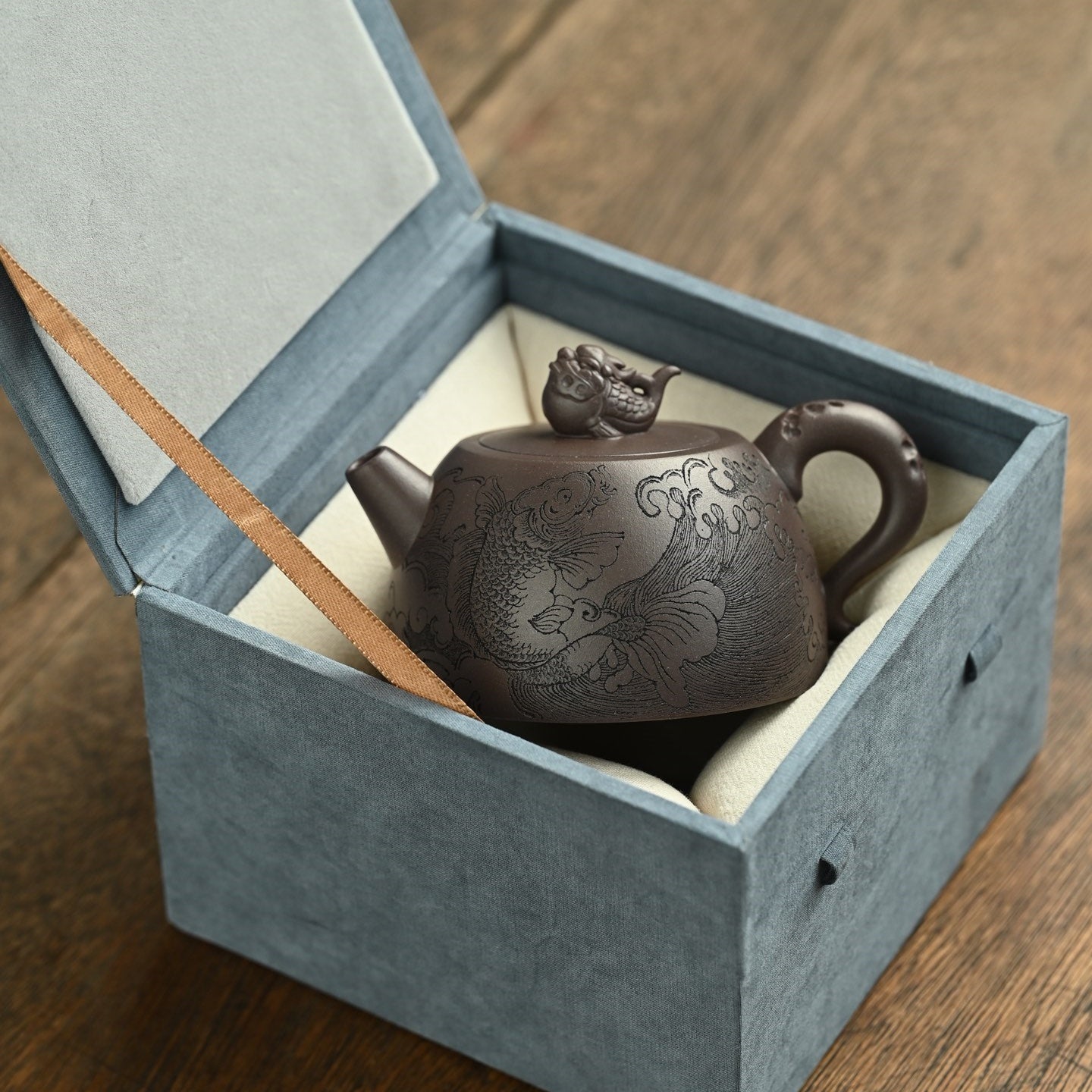 Nian Nian You Yu 180cc - Yixing Handmade Teapot - zycs_China