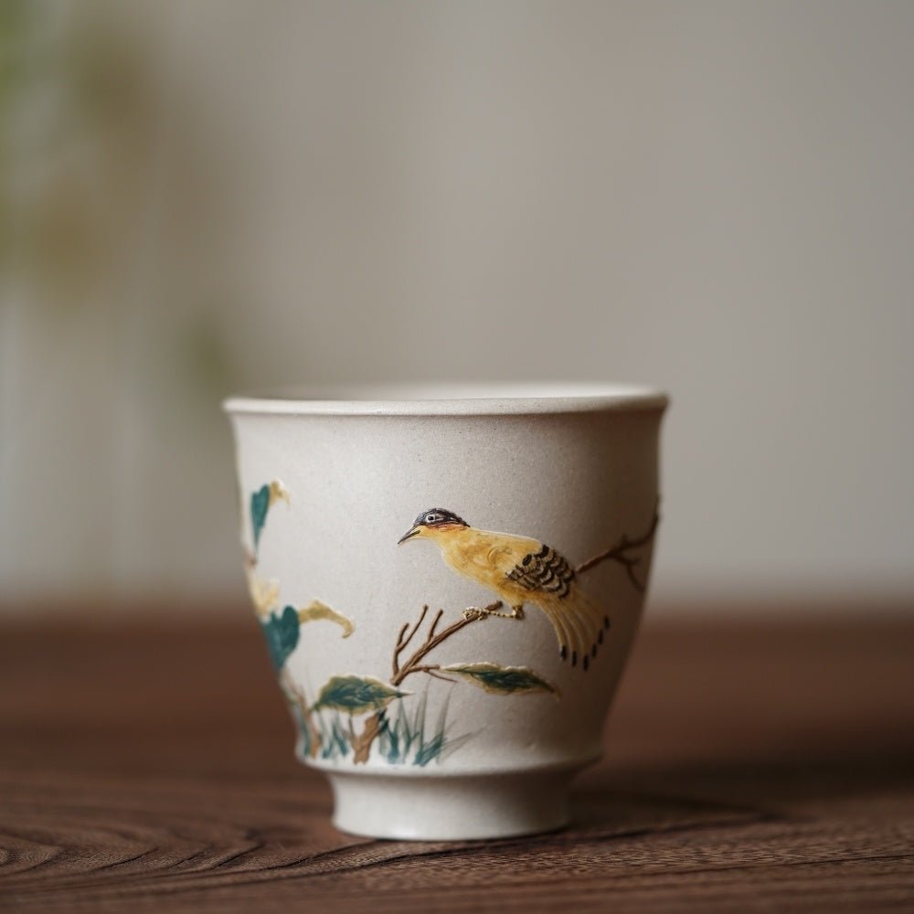 Niao Yu Hua Xiang 120cc - Yixing Handmade Teacup - zycs_China