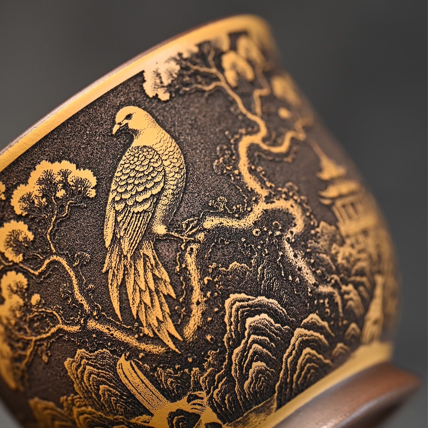 Niao Yu Hua Xiang 220cc - Yixing Handmade Teacup - zycs_China