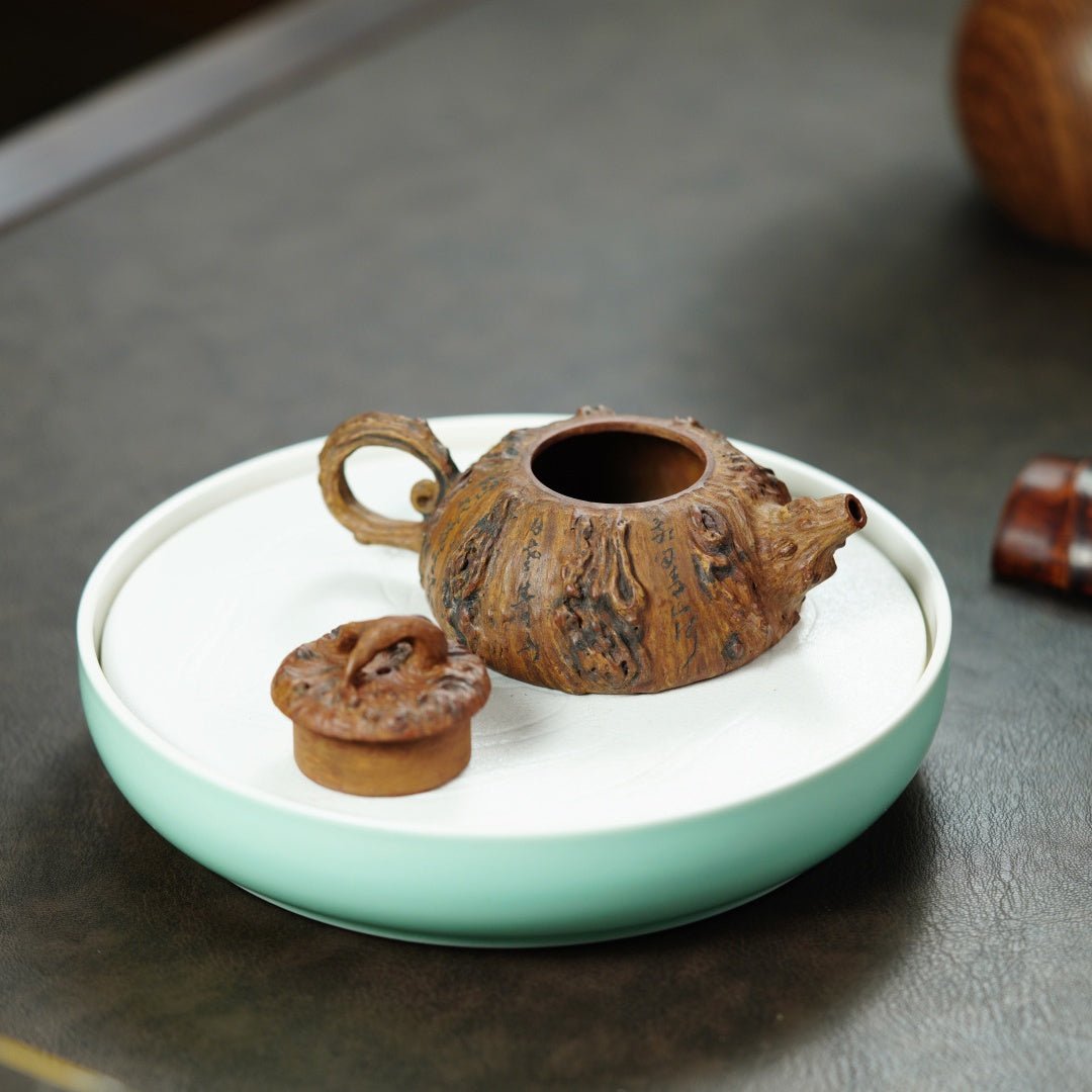 Pan Gen Shu Yu 120cc - Yixing Handmade Teapot - zycs_China - tea - teapot