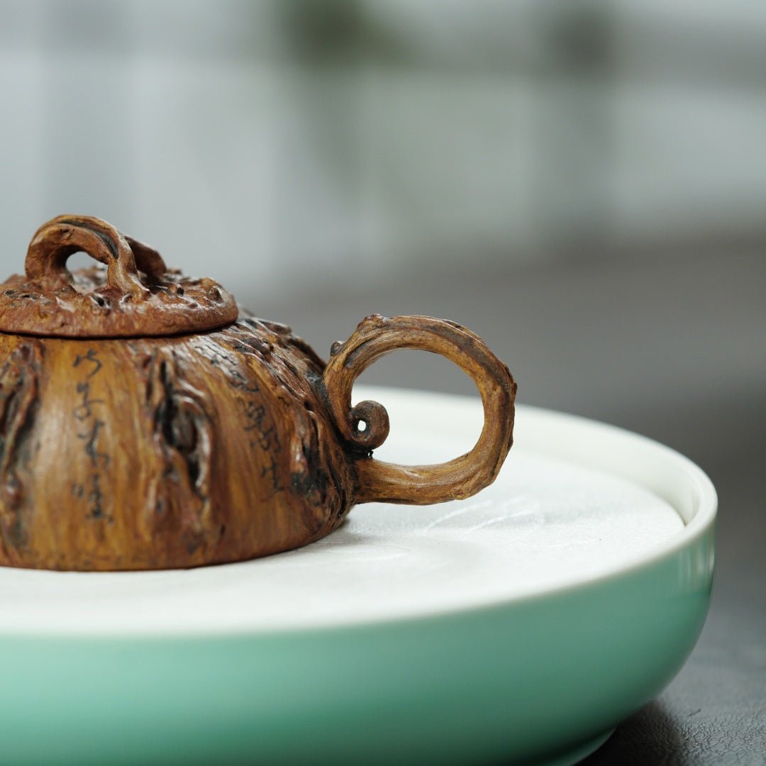 Pan Gen Shu Yu 120cc - Yixing Handmade Teapot - zycs_China - tea - teapot