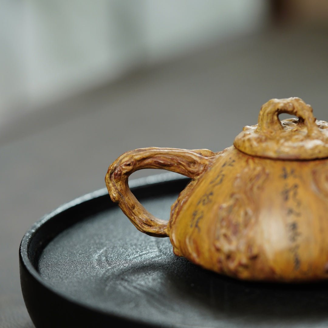 Pan Gen Shu Yu 130cc - Yixing Handmade Teapot - zycs_China - tea - teapot