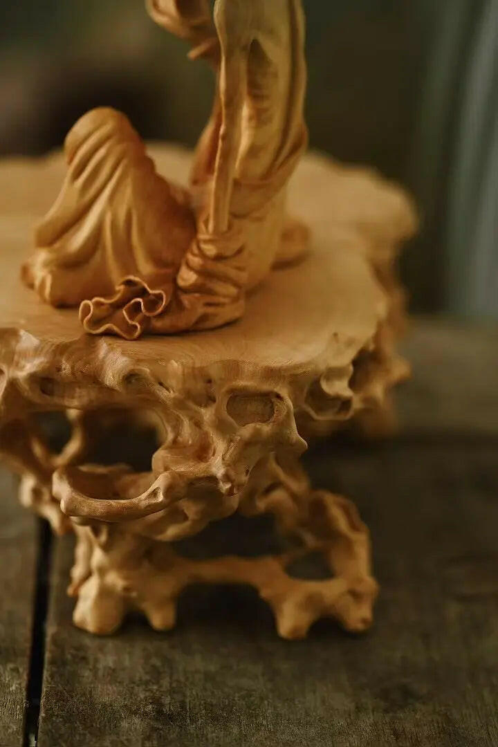 Pan Yun Shan - Wood Sculpture - zycs_China