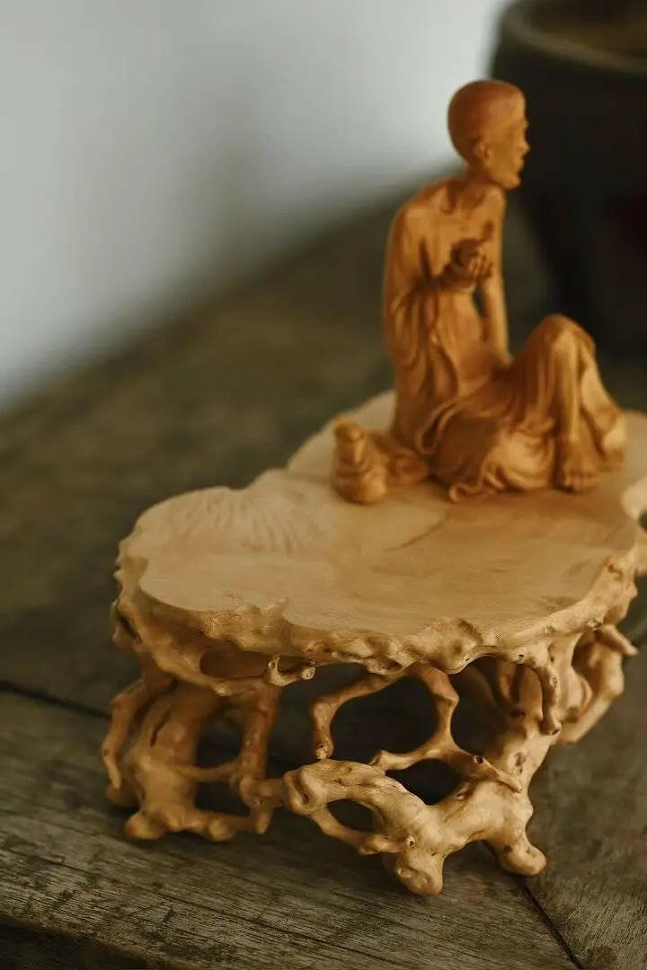 Pan Yun Shan - Wood Sculpture - zycs_China