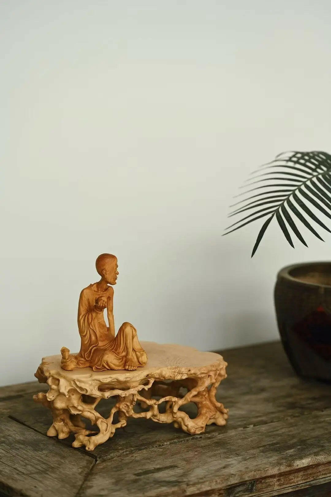 Pan Yun Shan - Wood Sculpture - zycs_China