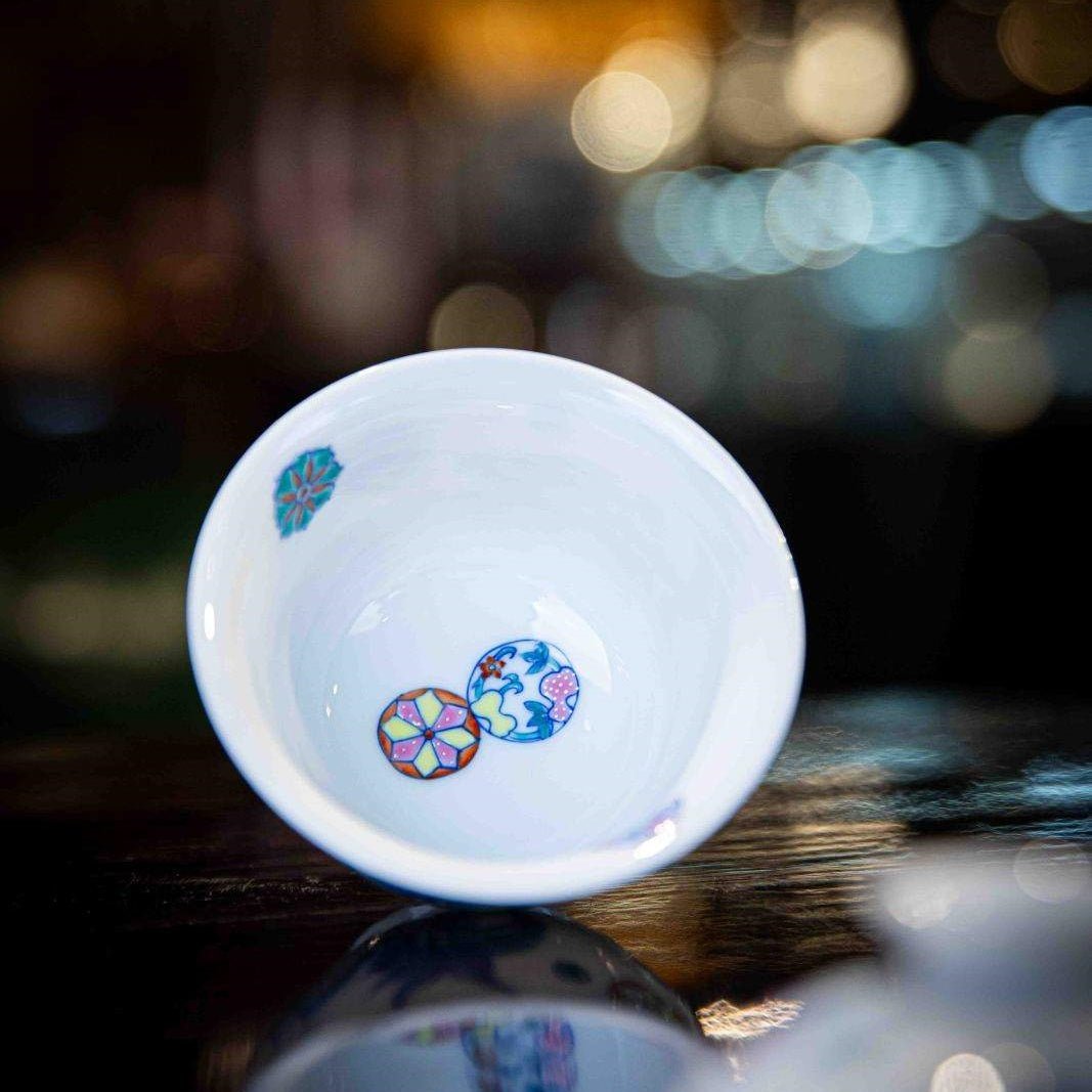Pi Qiu Hua 110cc - Jing De Zhen Porcelain Gaiwan - zycs_China