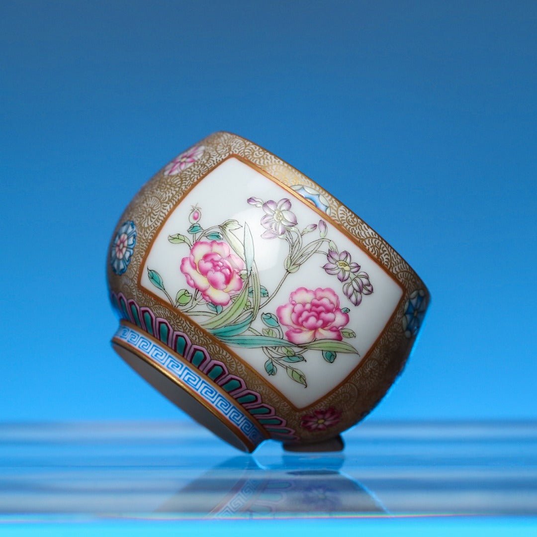 Pi Qiu Hua 120cc - Jing De Zhen Porcelain Gaiwan - zycs_China