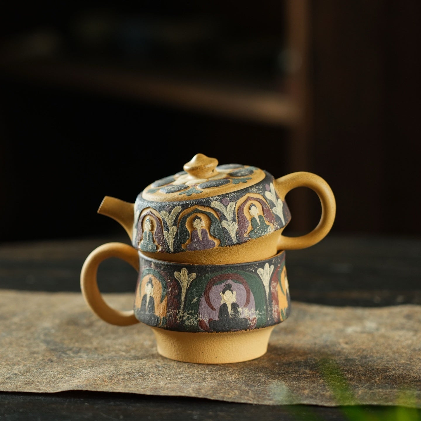 Qian Fo 130cc - Yixing Handmade Teapot - zycs_China