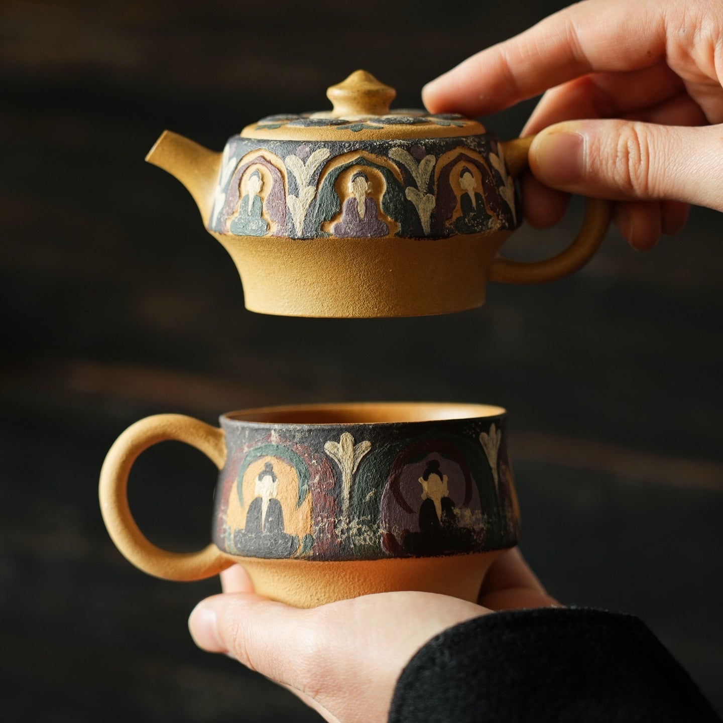 Qian Fo 130cc - Yixing Handmade Teapot - zycs_China