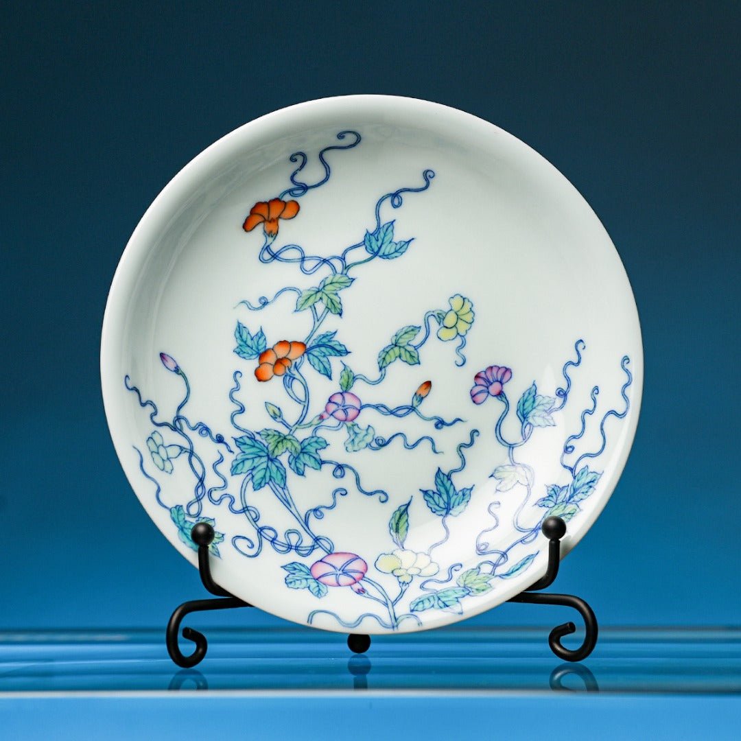 Qian Niu Hua 115cc - Jing De Zhen Porcelain Gaiwan - zycs_China