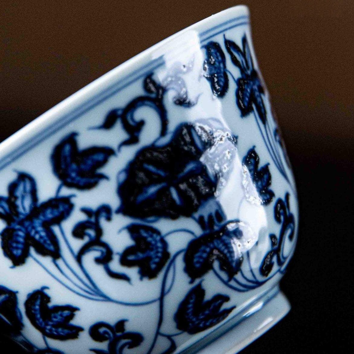 Qian Niu Hua 125cc - Jing De Zhen Porcelain Gaiwan - zycs_China
