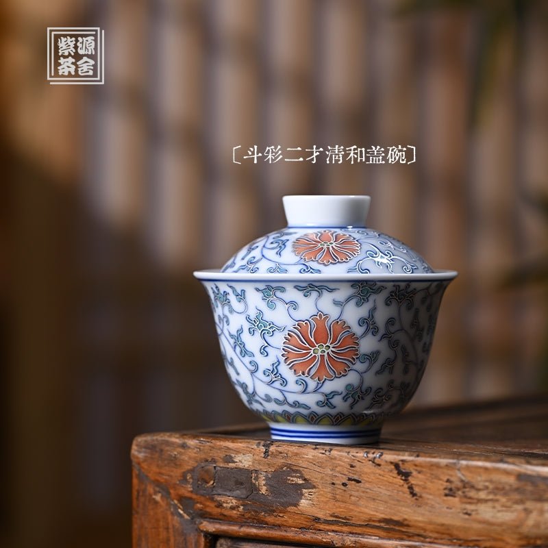 Qing He 150cc - Jing De Zhen Porcelain Gaiwan - zycs_China
