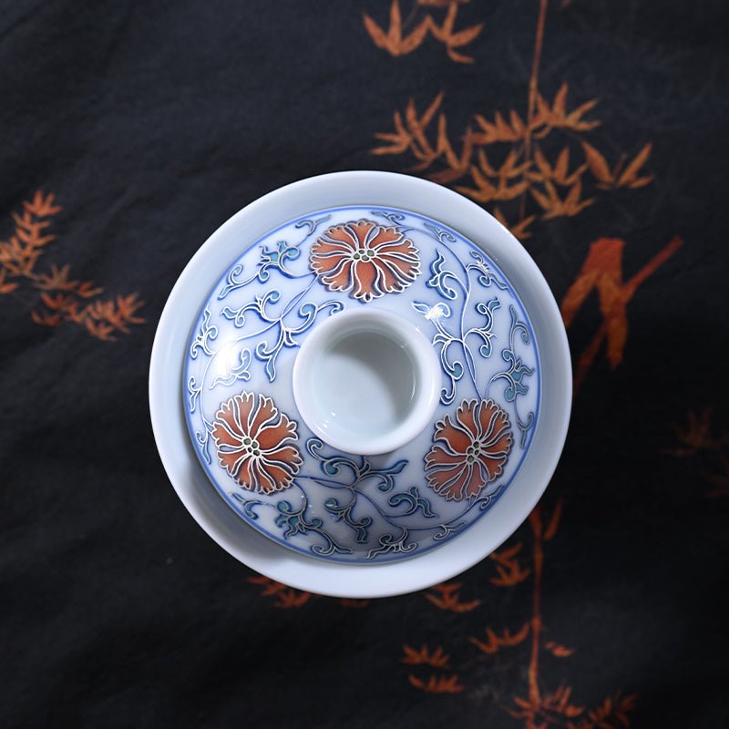 Qing He 150cc - Jing De Zhen Porcelain Gaiwan - zycs_China