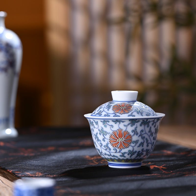 Qing He 150cc - Jing De Zhen Porcelain Gaiwan - zycs_China