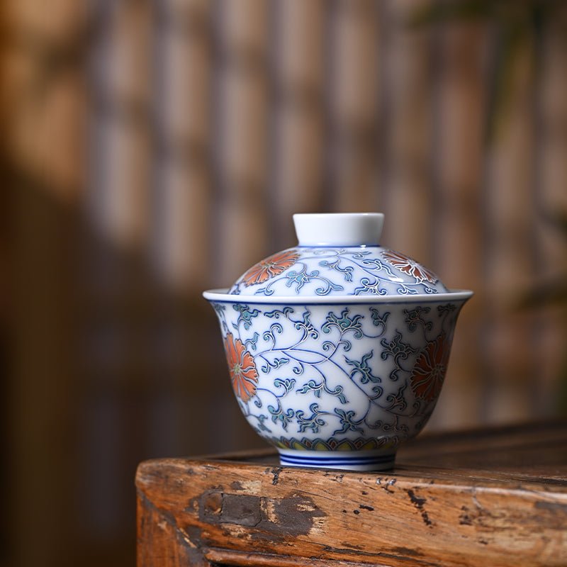 Qing He 150cc - Jing De Zhen Porcelain Gaiwan - zycs_China