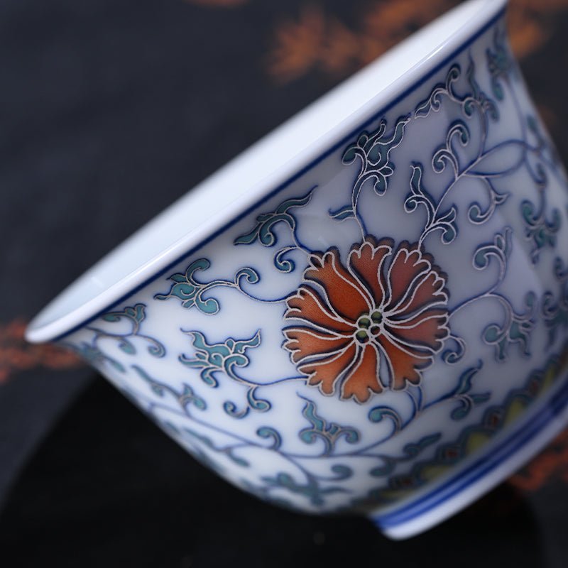 Qing He 150cc - Jing De Zhen Porcelain Gaiwan - zycs_China