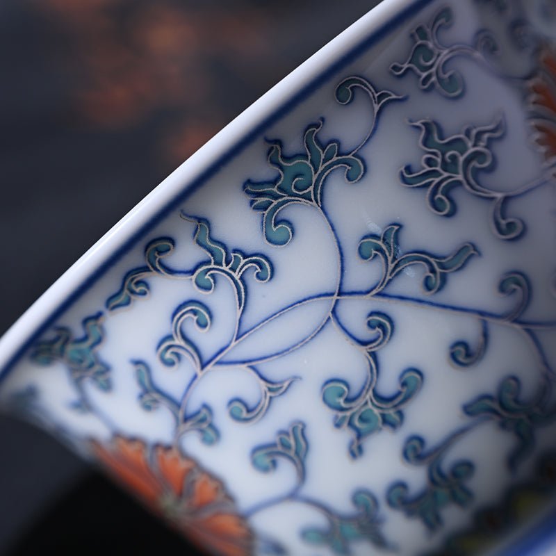 Qing He 150cc - Jing De Zhen Porcelain Gaiwan - zycs_China