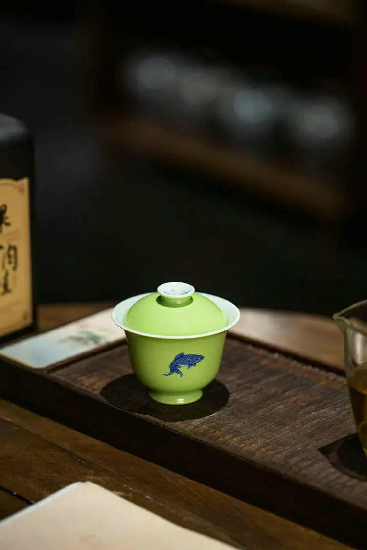 Qing Hua Yu Zhi Le - Jing De Zhen Porcelain Gaiwan - zycs_China