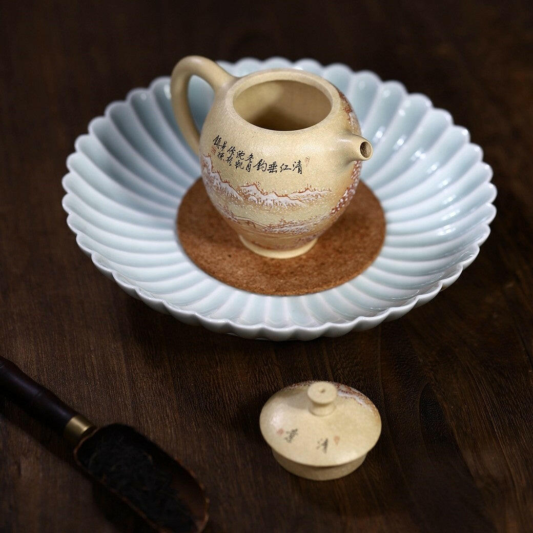 Qing Jiang Diao Xue 130cc - Yixing Handmade Teapot - zycs_China