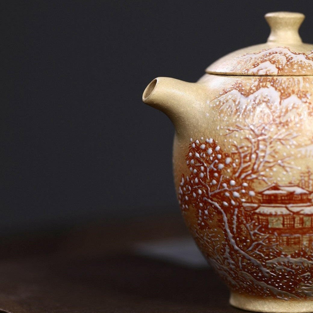 Qing Jiang Diao Xue 130cc - Yixing Handmade Teapot - zycs_China