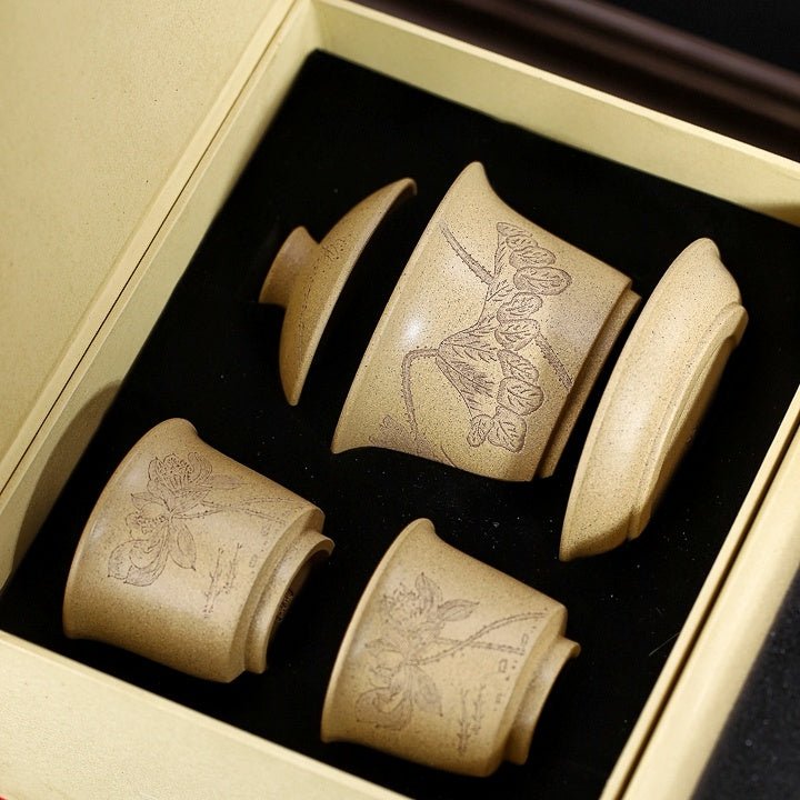 Qing Lian 180cc - Yixing Handmade Gaiwan - zycs_China