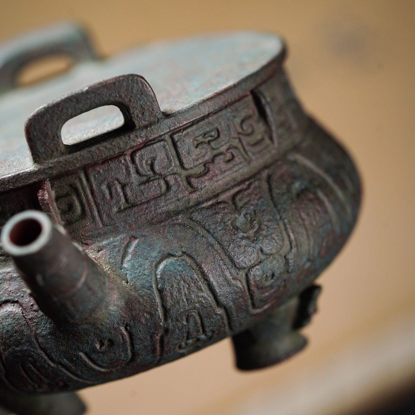 Qing Tong Ding 150cc - Yixing Handmade Teapot - zycs_China