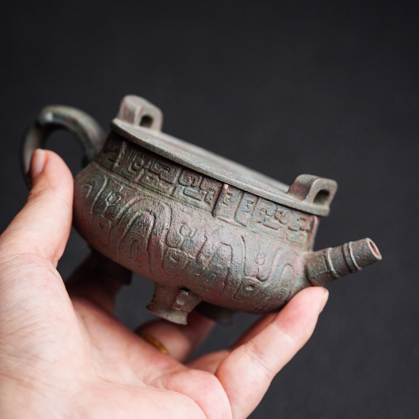 Qing Tong Ding 150cc - Yixing Handmade Teapot - zycs_China