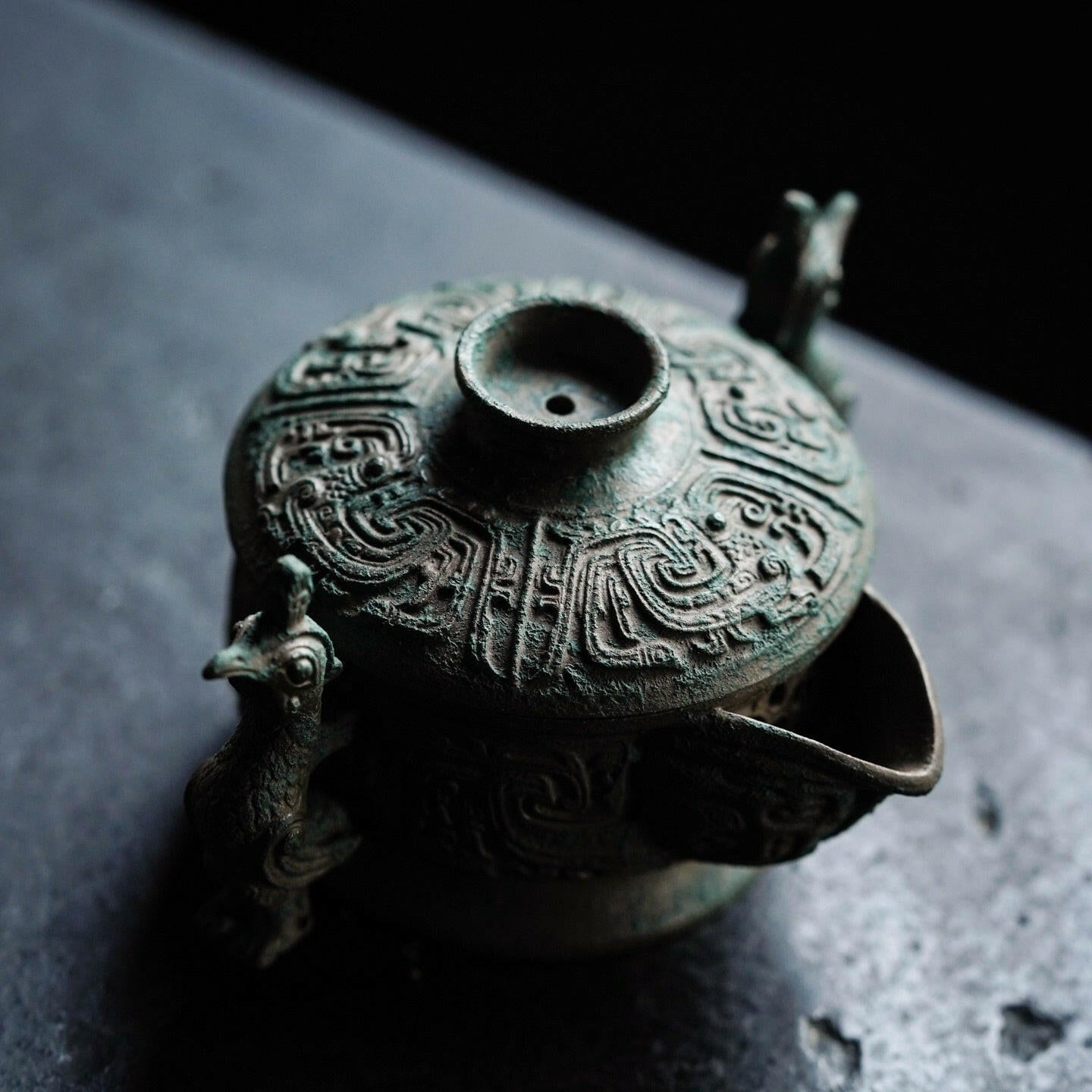 Qing Tong Shou Zhu Hu 120cc - Yixing Handmade Teapot - zycs_China