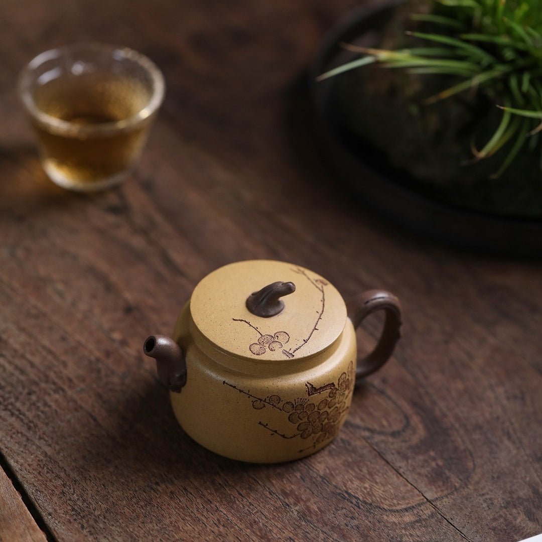 Qing Yu Mei Hua 140cc - Yixing Handmade Teapot - zycs_China