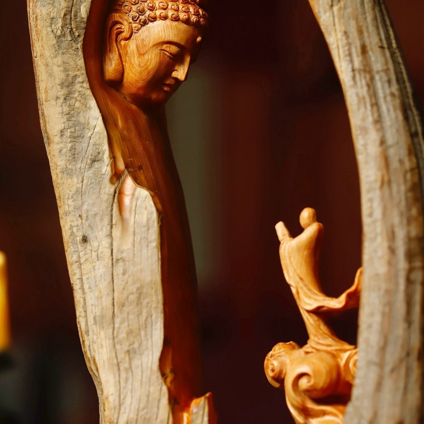 Qiu Fo - Wood Sculpture - zycs_China