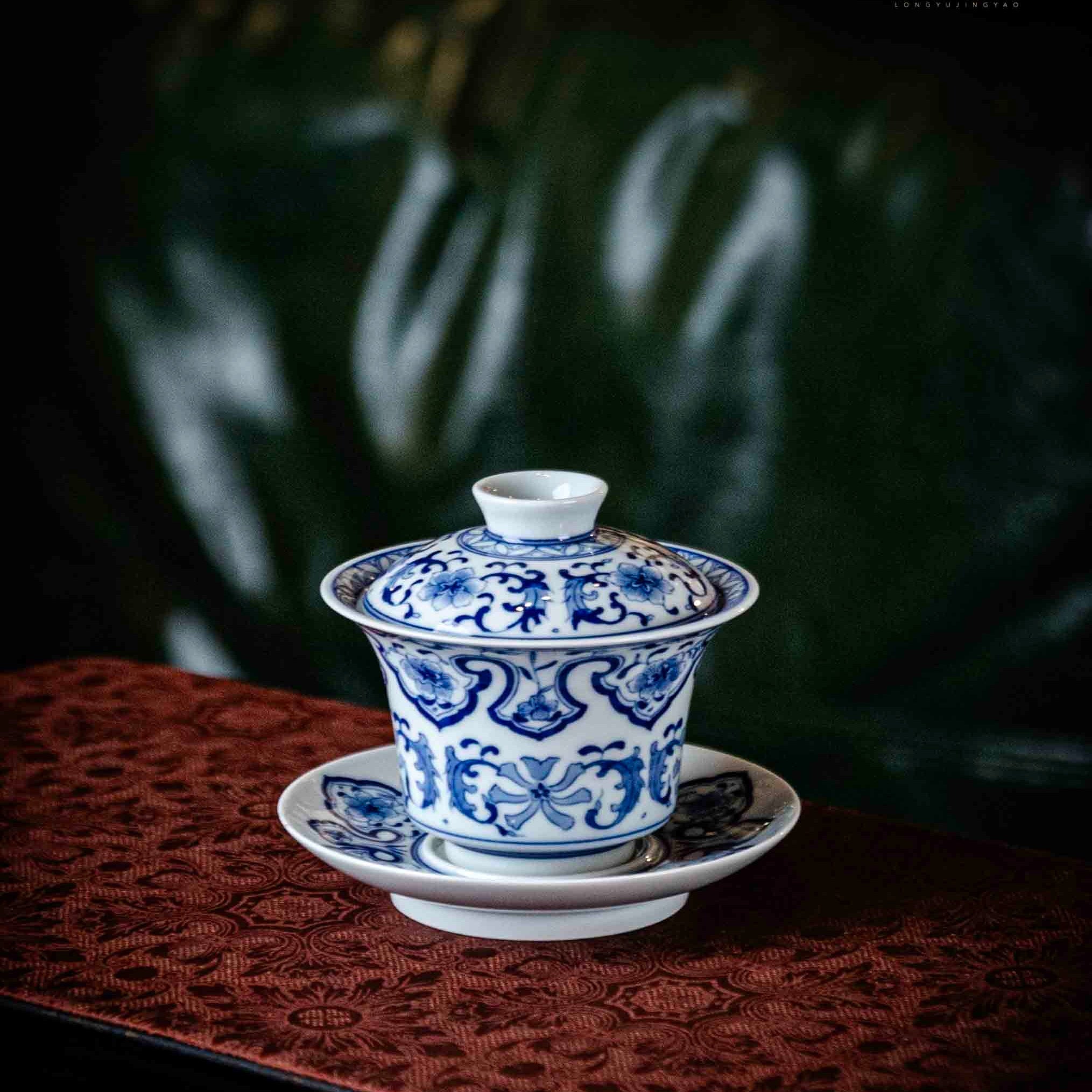 Ru Yi 130cc - Jing De Zhen Porcelain Gaiwan - zycs_China