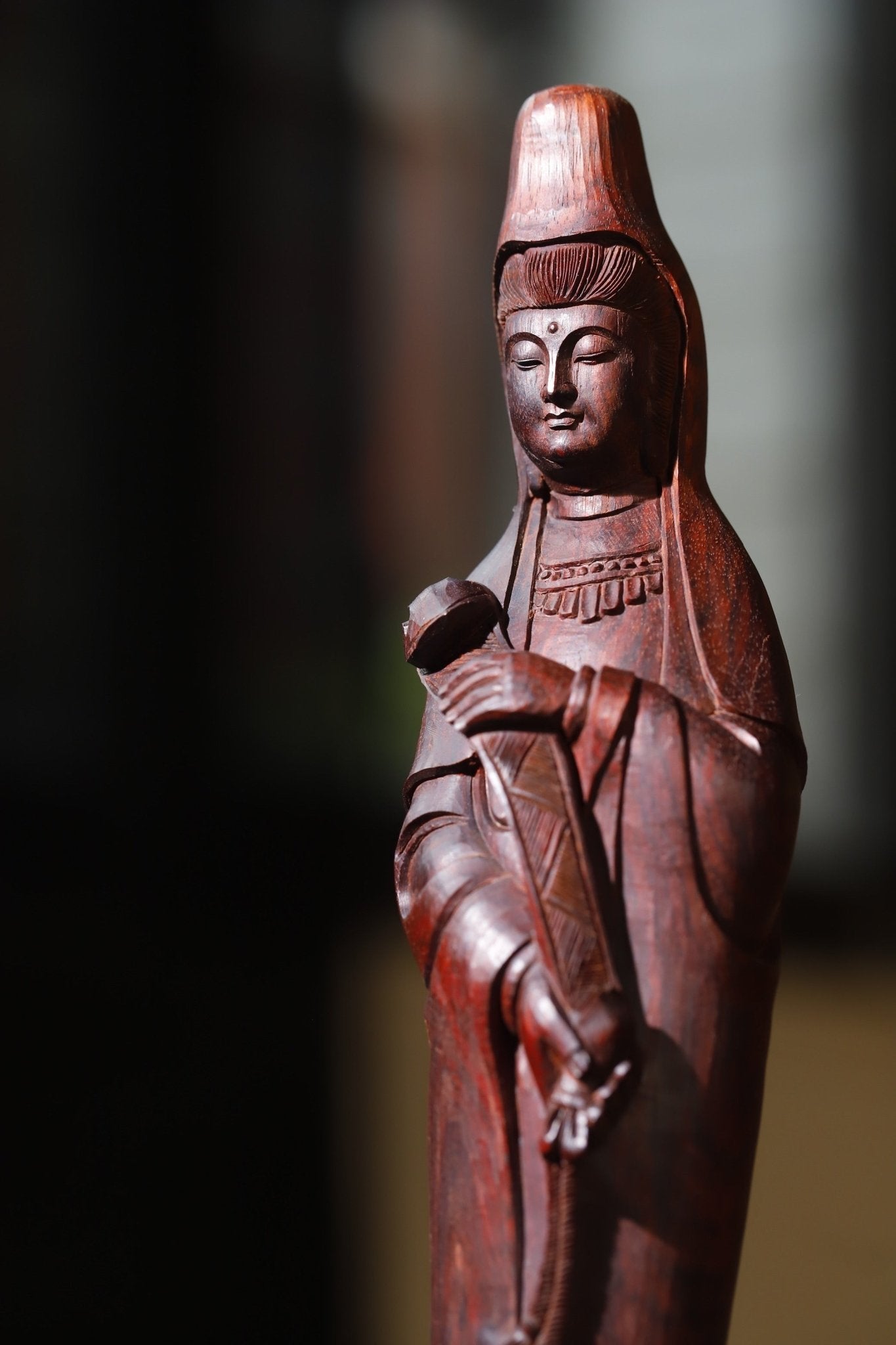 Ru Yi Guan Yin - Wood Sculpture - zycs_China