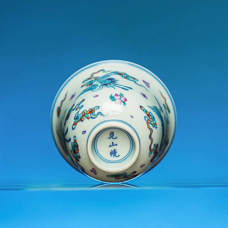 Rui He Xian Tao 110cc - Jing De Zhen Porcelain Gaiwan - zycs_China