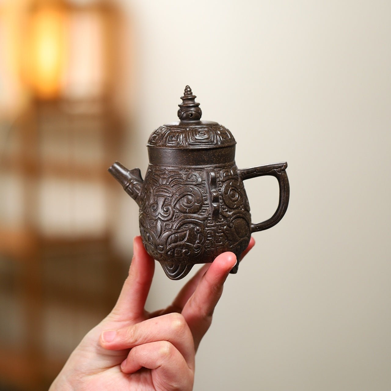 San Tan Ying Yue 130cc - Yixing Handmade Teapot - zycs_China