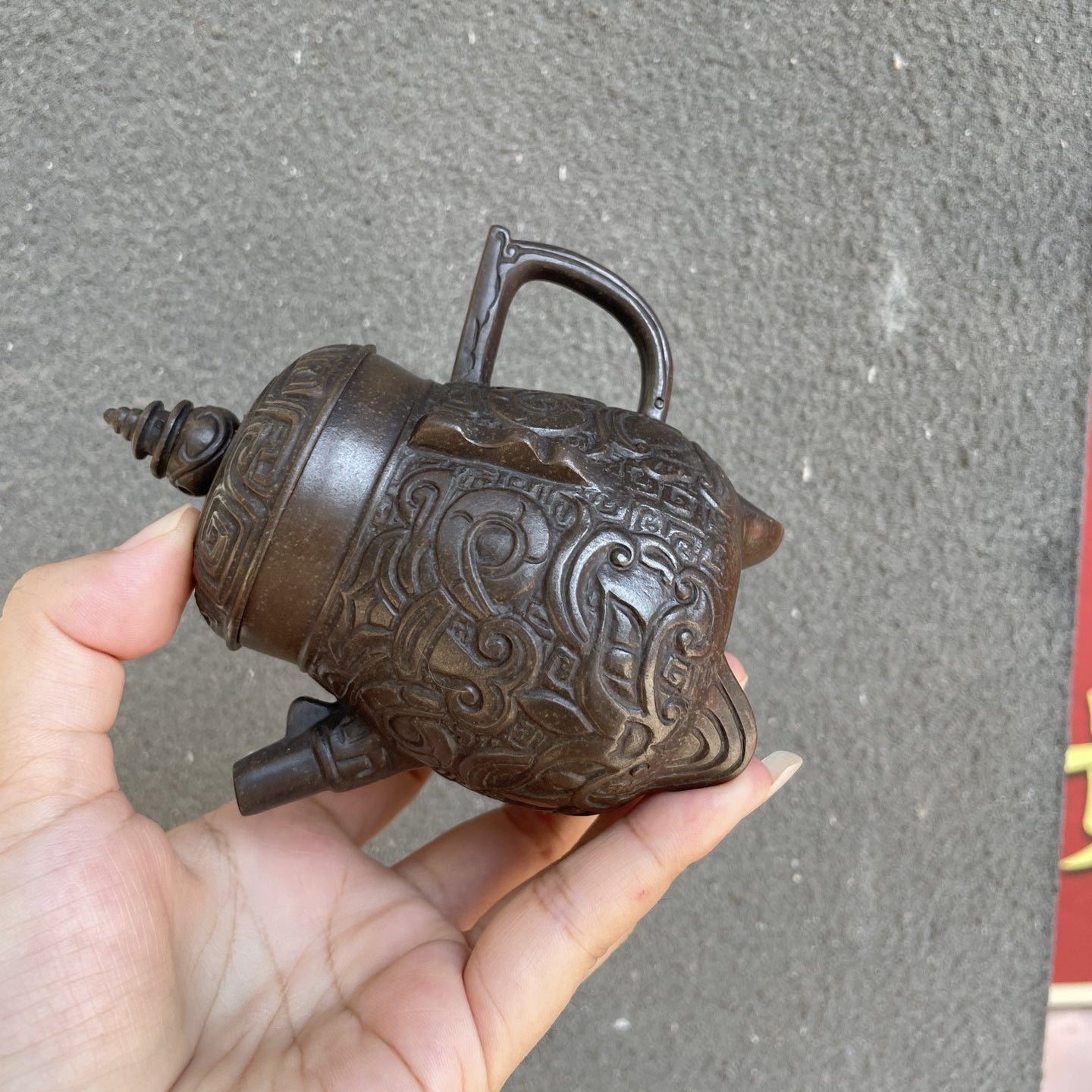 San Tan Ying Yue 130cc - Yixing Handmade Teapot - zycs_China