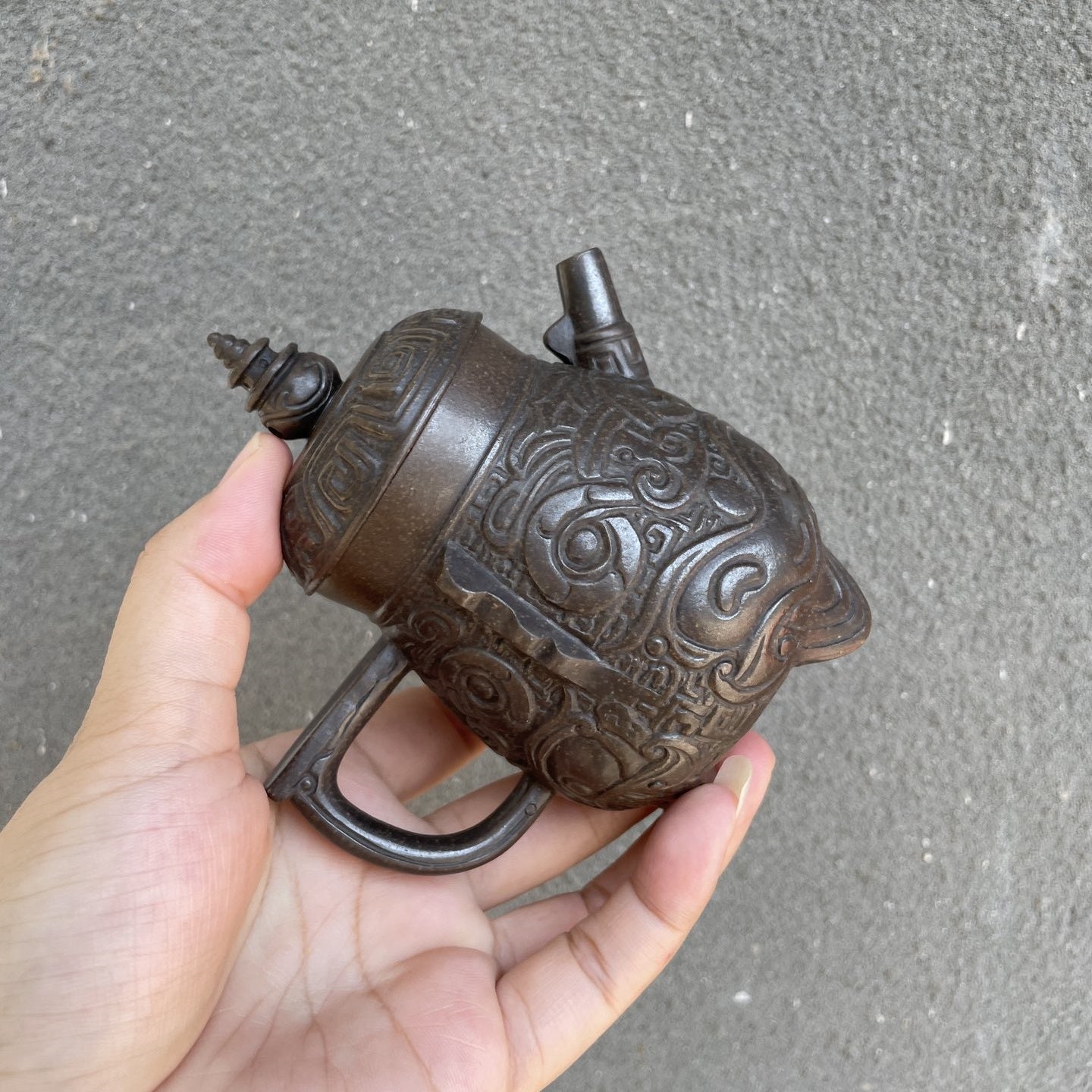 San Tan Ying Yue 130cc - Yixing Handmade Teapot - zycs_China