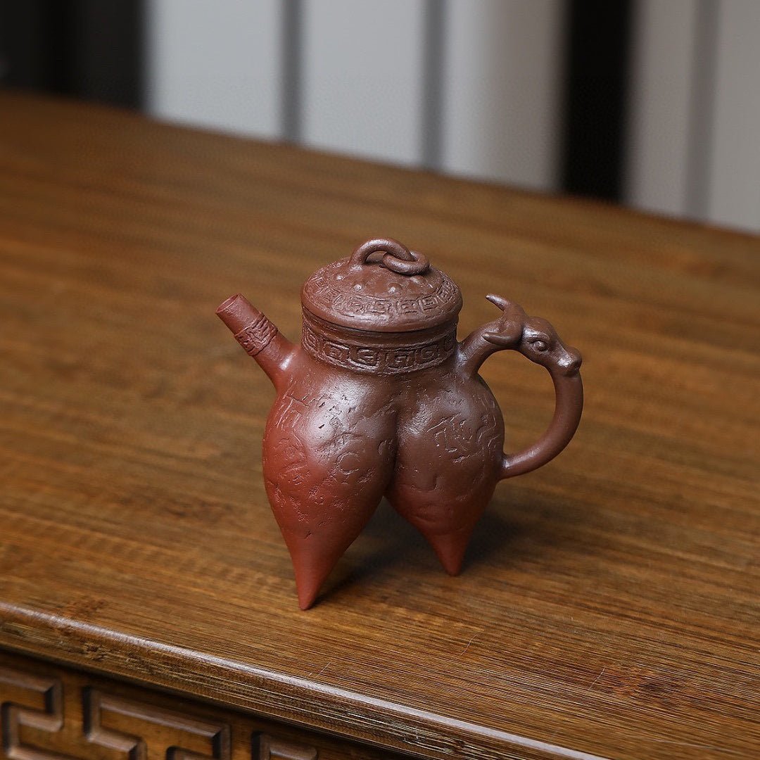 San Zu Ding 150cc - Yixing Handmade Teapot - zycs_China