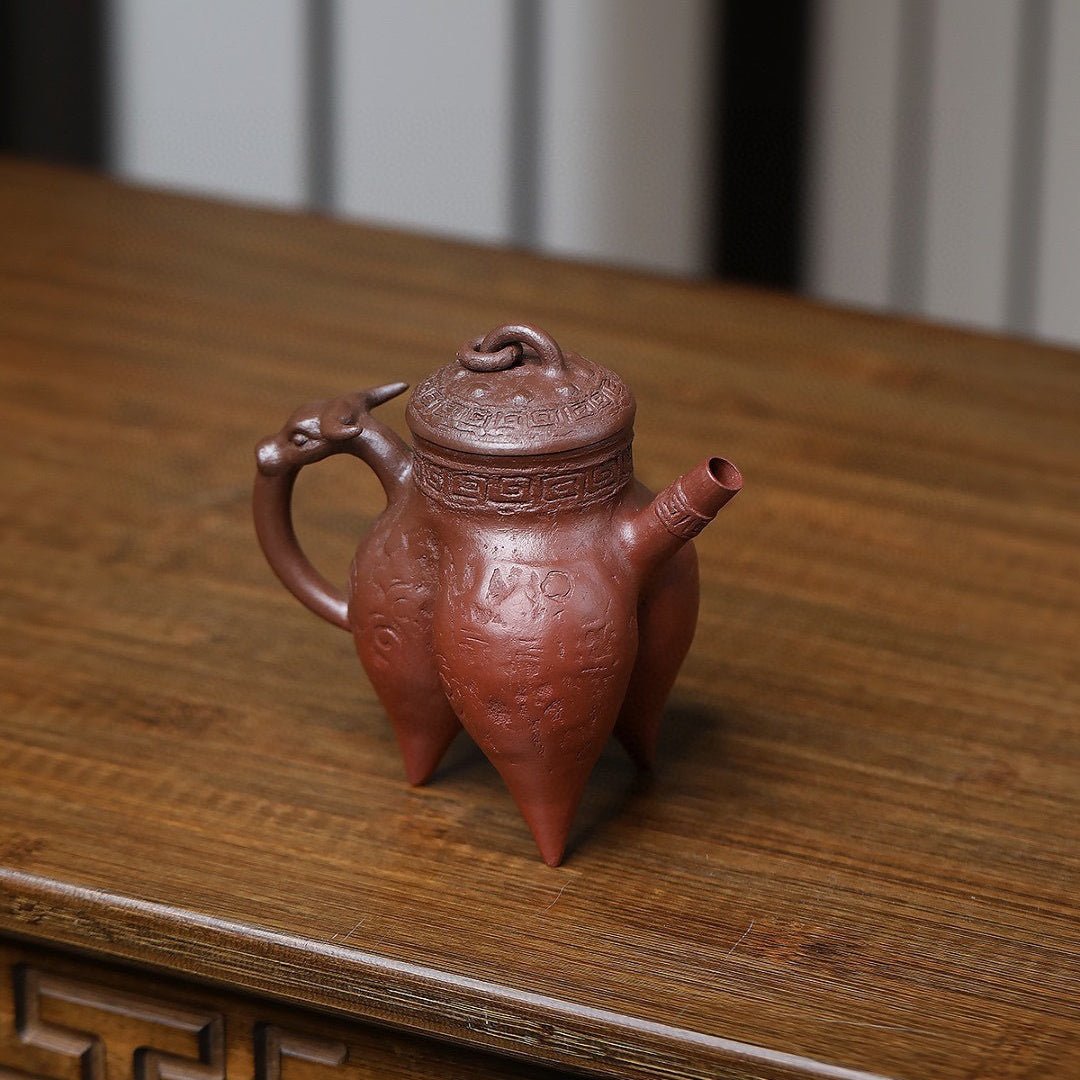 San Zu Ding 150cc - Yixing Handmade Teapot - zycs_China